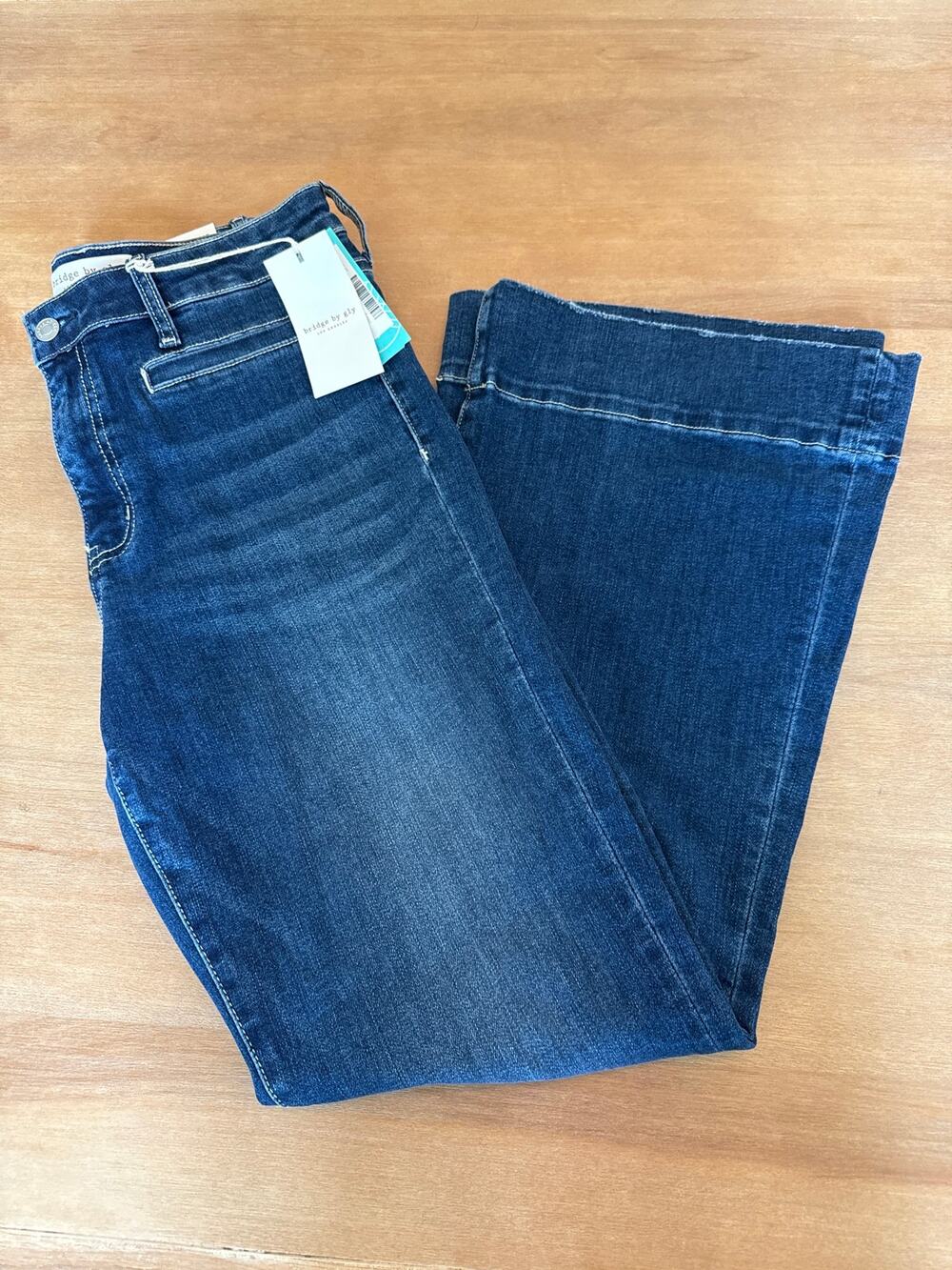 Bridge by Gly High Rose Flare 10 P Jeans Womens NEW
